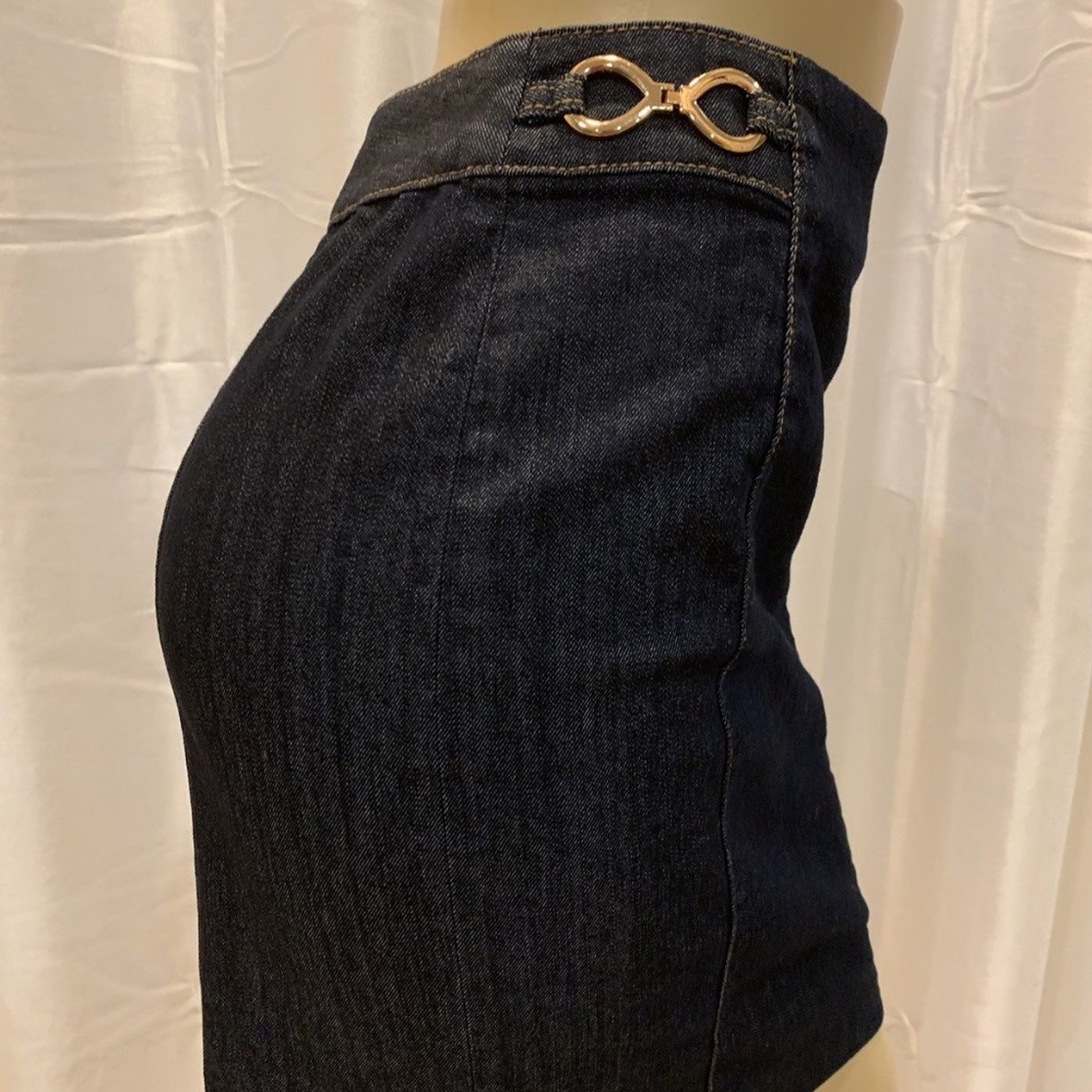 ELLEN TRACY denim skirt pencil size (2)